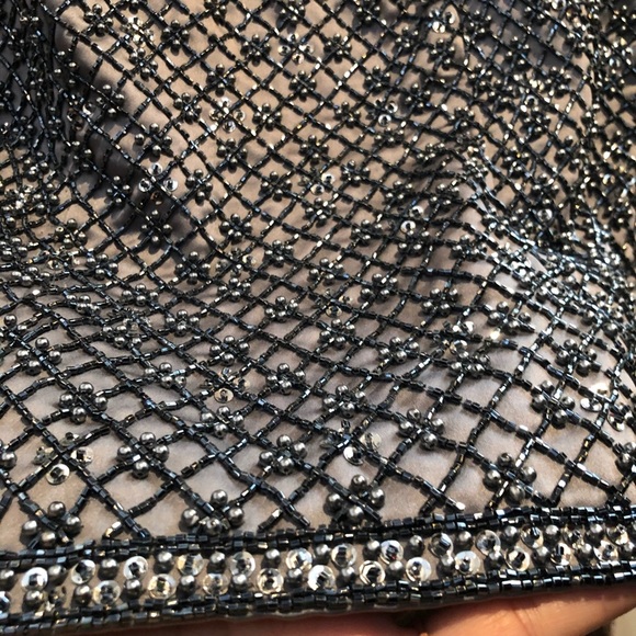 Victoria Royal Gorgeous Heavy Silver Beaded Top 🤩 R2 - Picture 5 of 11